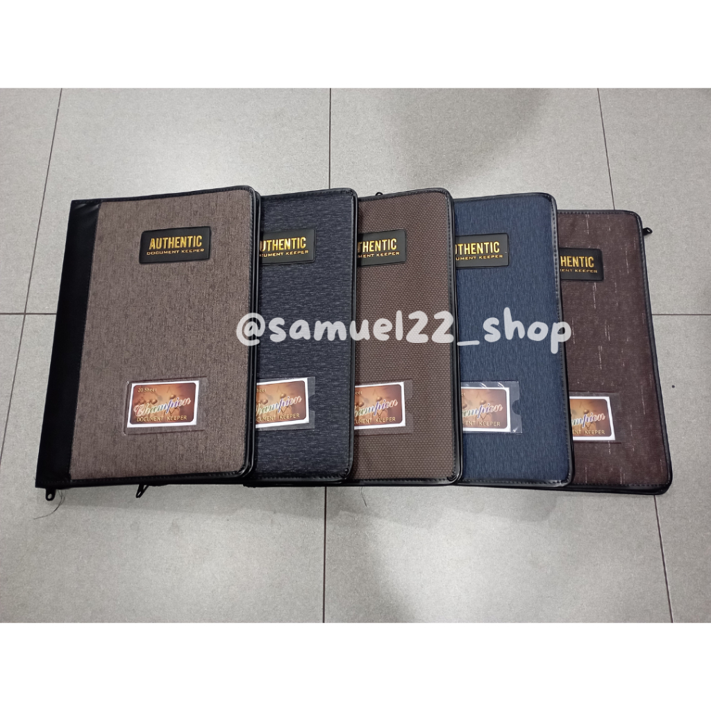 

Map Document Keeper Sleting Folio / F4 Authentic Bahan Kain Kulit