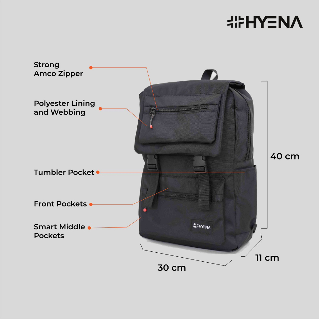 HYBRAND X Hyena [486] - TAS RANSEL HYENA Tas Model NAMA Tas Pria Tas Wanita Tas Ransel Unisex Tas Korean Style