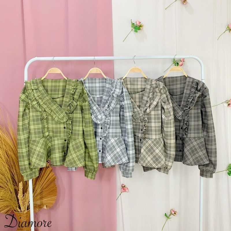 blazer Tartan OFFICE PEPLUM