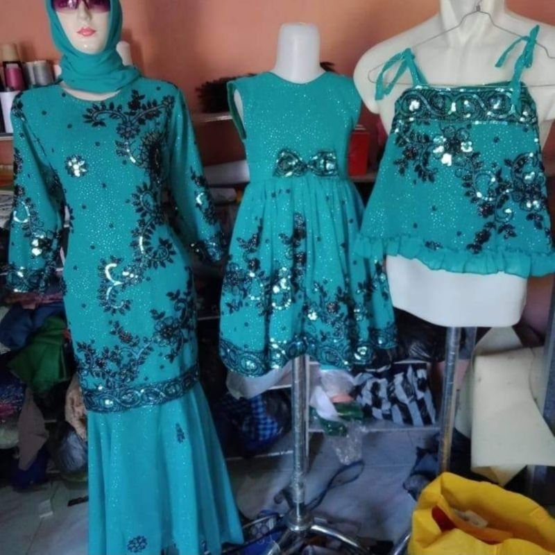 gaun pesta PL couple 2 anak