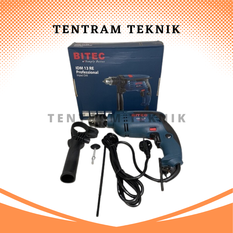 Bor 13mm DM 13 RE Bitec / Mesin Bor Tangan 13mm DM-13 Bitec / Bor Drill Besi Kayu 13mm Bitec