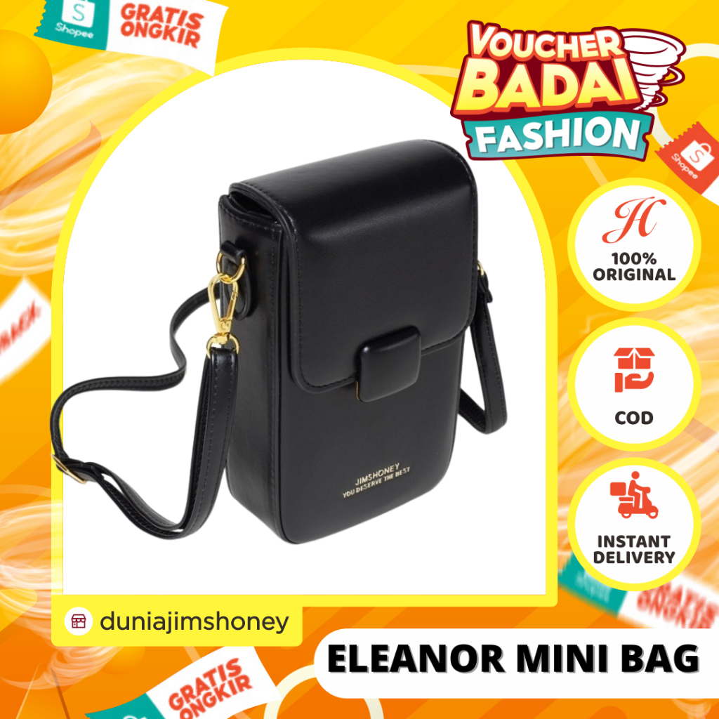 Jims Honey Anas Mini Bag Tas Selempang Fashion Wanita Import Korea Hangout Casual Jimshoney Ori