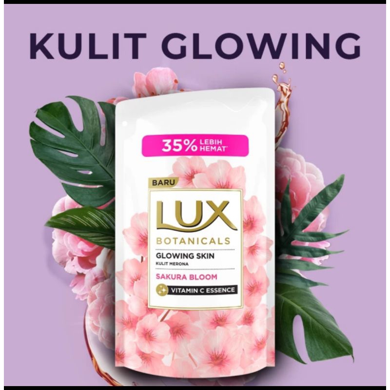 Lux Botanicals 850 ml ( netto baru 825 ml) Sakura bloom, soft rose bluebell sabun mandi cair