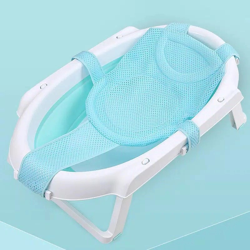 Preloved Jaring Alas Duduk Bak Mandi Bayi Newborn Matras Alat Bantu Baby Bath Helper Net Anti Slip Premium