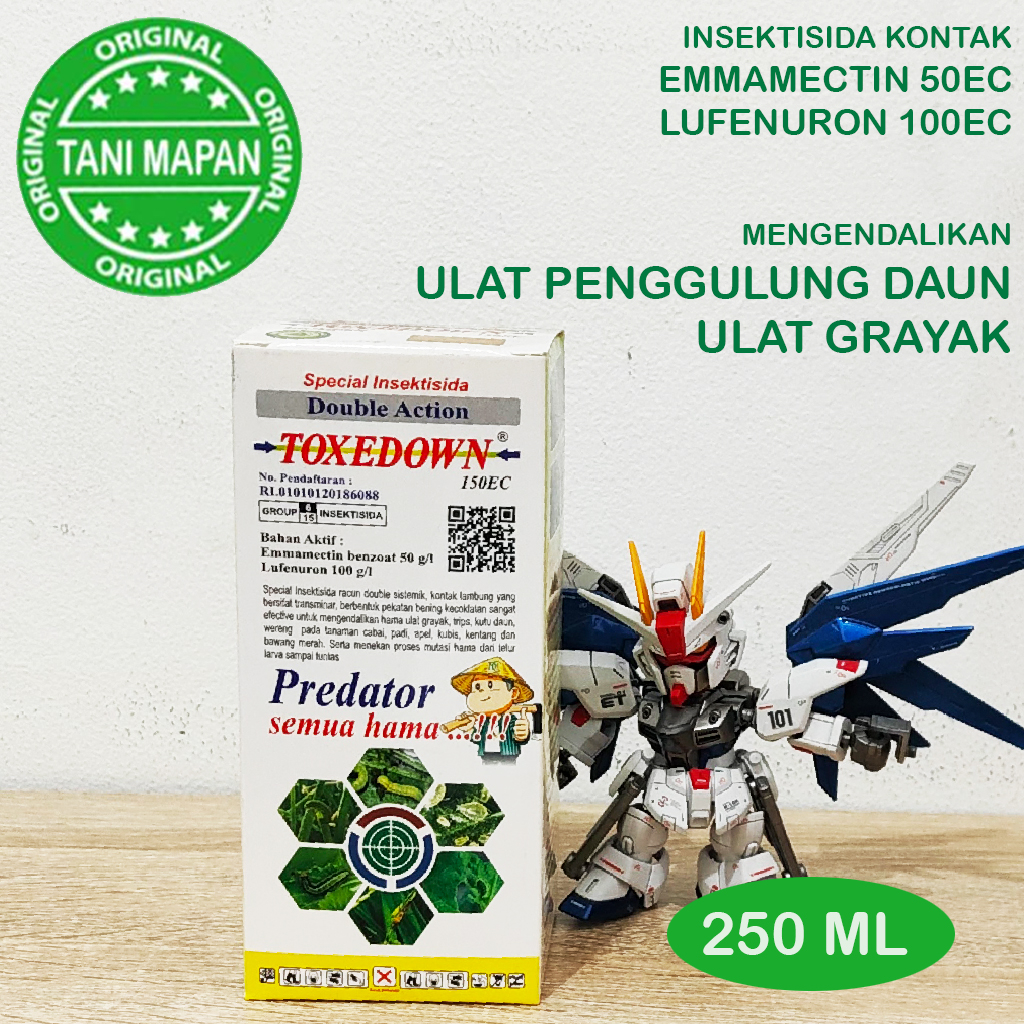 TOXEDOWN 150EC - 250 ML (Emmamectin + Lufenuron 50/100ec) Insektisida Kontak