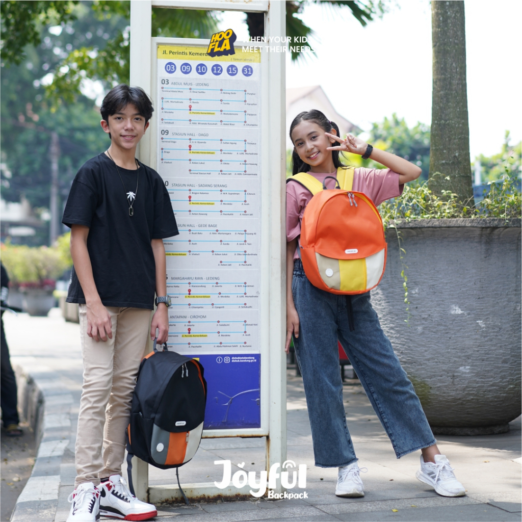 Tas Sekolah Ransel Backpack Anak 2 In 1 Laki Laki Perempuan TK SD Model Terbaru Kualitas Terbaik Joyful Series