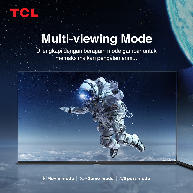 TCL 32 Inch Google TV - FHD - Dolby Audio - Google Play/Netflix/Youtube - Wifi/Bluetooth/USB + Free Vidio 12 Bulan* tanpa set top box (Model: 32G9)-2