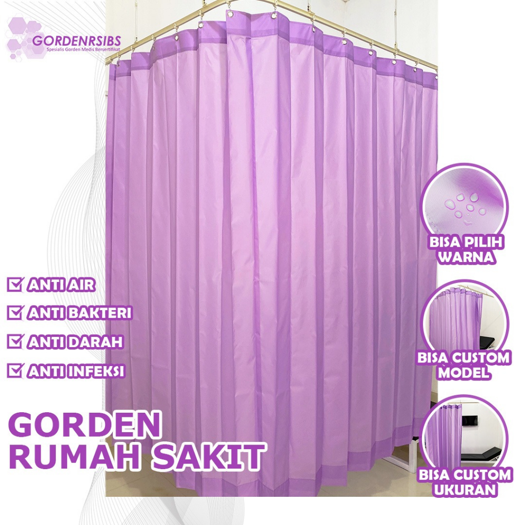 HORDENG SEKAT RUANG TAMU-KORDEN RUMAH SAKIT-GORDEN BAHAN POLYESTER