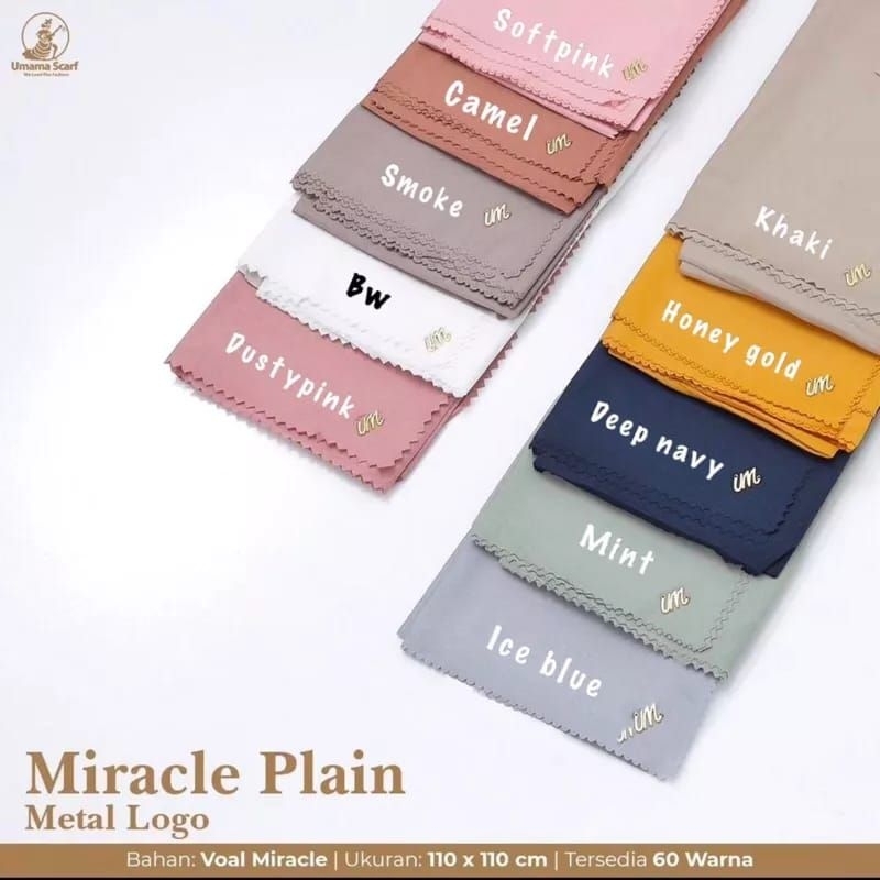 [SEGIEMPAT UMAMA MIRACLE PLAIN PART 2]•• segiempat voal polos••segiempat lc