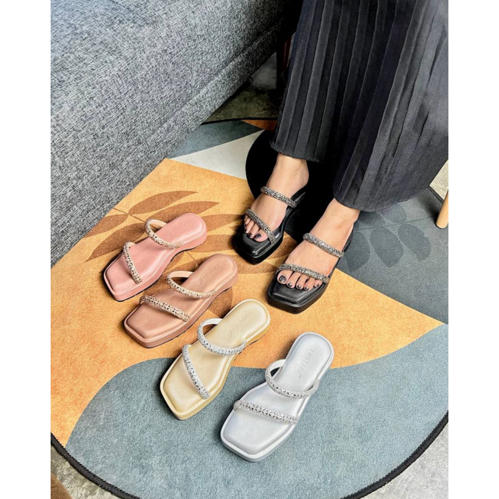 Sandal Platform Wedges Wanita Marine Raja.Kpop