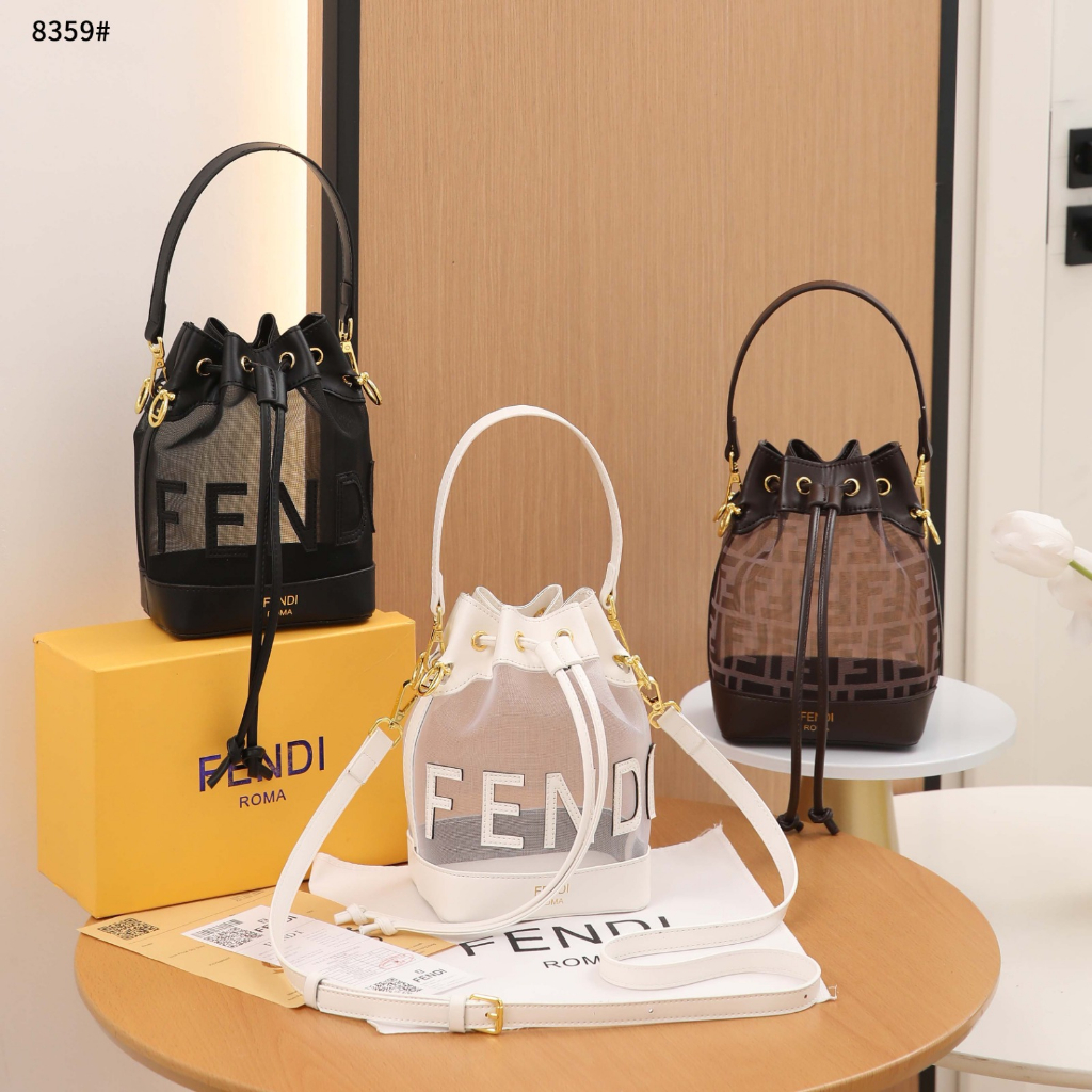 FD 8359 Mesh Mini Mon Tresor Bucket Bag