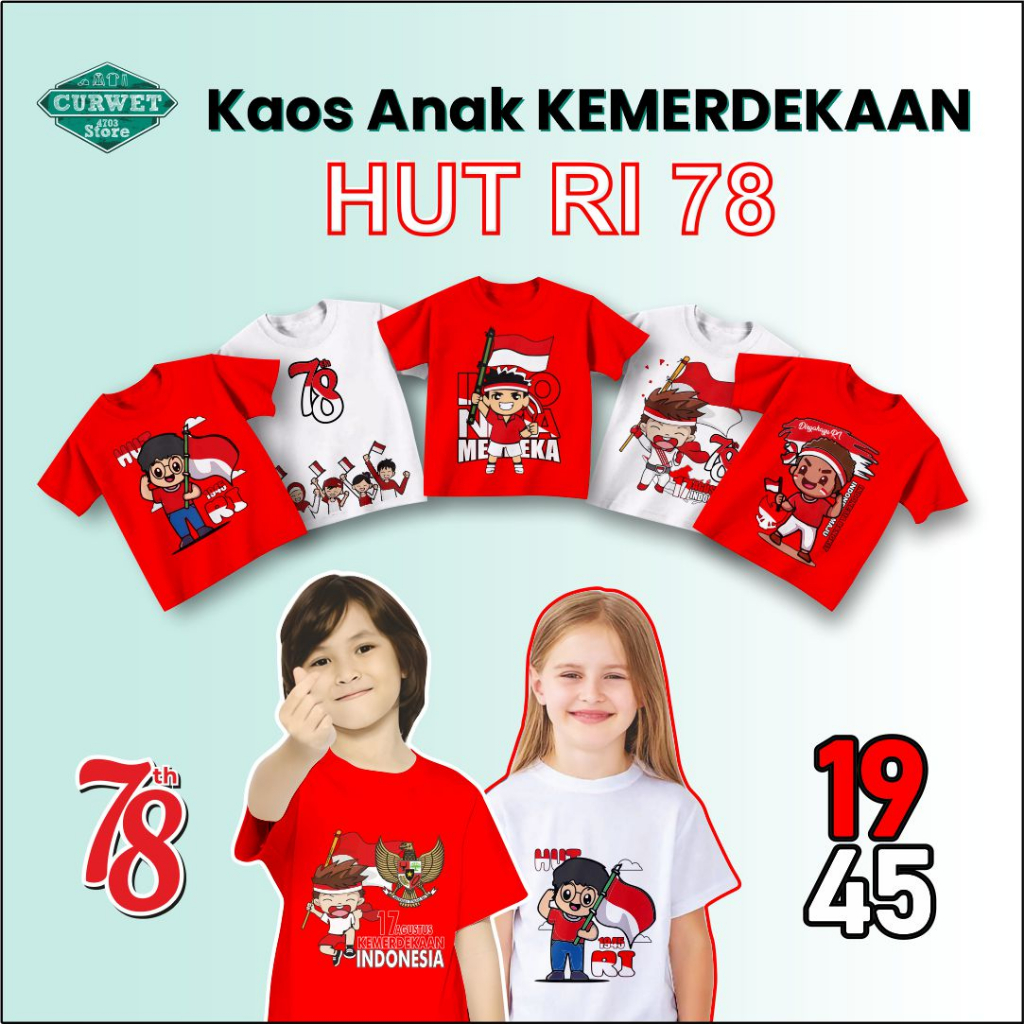 Kaos Anak Kemerdekaan Semarak 17 Agustus