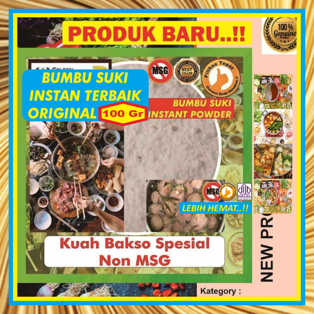 

Bumbu Shabu Instan Kuah Bakso Spesial NON MSG 100Gr Hotpot Sample Rasa Kuah Bakso Spesial NON MSG Kecil Halal Suki Steamboat Sabu Kuah Soup Original Stemboat Steambot Steamboot Sukiyaki Grill Bakar Instant Gafi Murah Enak Terbaik Premium Promo Rekomendasi