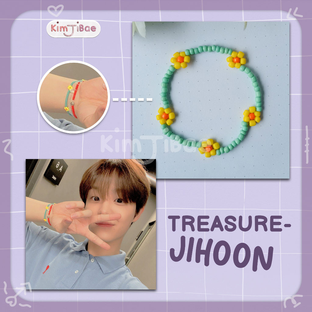 Gelang Treasure Jihoon, Beads Bracelet Kpop