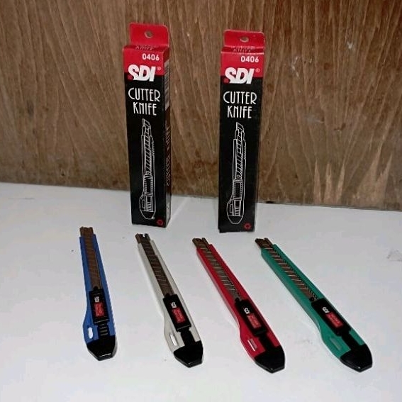 

Cutter Kecil SDI 0406 Auto Lock. Bonus 2 Refill, Pisau Cutter