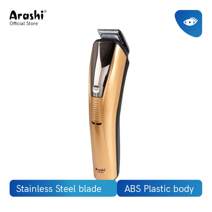 Arashi Shaver Set ASS 001 / Alat Cukur Rambut Pria Elektrik 6 in 1 Portable Cas Kumis Jenggot Bulu Badan Hidung Telinga Alis