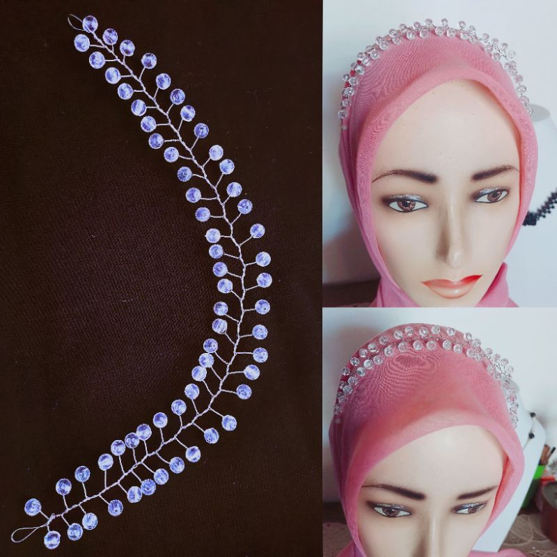 headpiece hijab| Headpiece hijab | Headpiece hiasan kepala | Tiara rambut | Tiara headpiece hijab | 