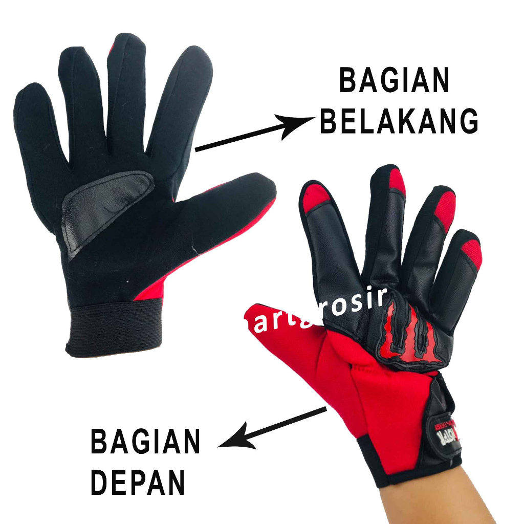 Sarung Tangan Monster / Sarung Tangan Motor / Sarung Tangan Sport Racing / Allsize