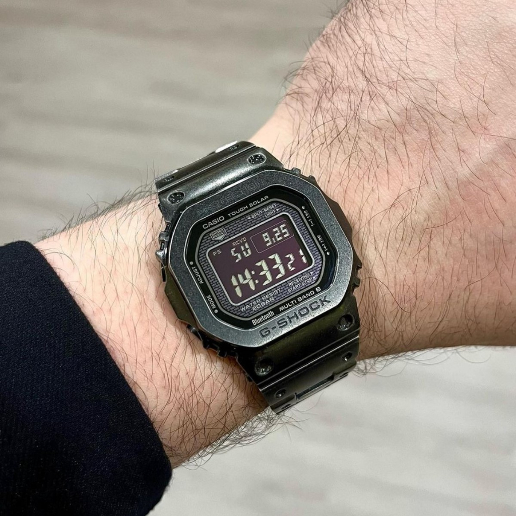 Jam Tangan CASIO G-Shock GMW-B5000V-1JR Full Metal Black GMW-B5000 Series Digital