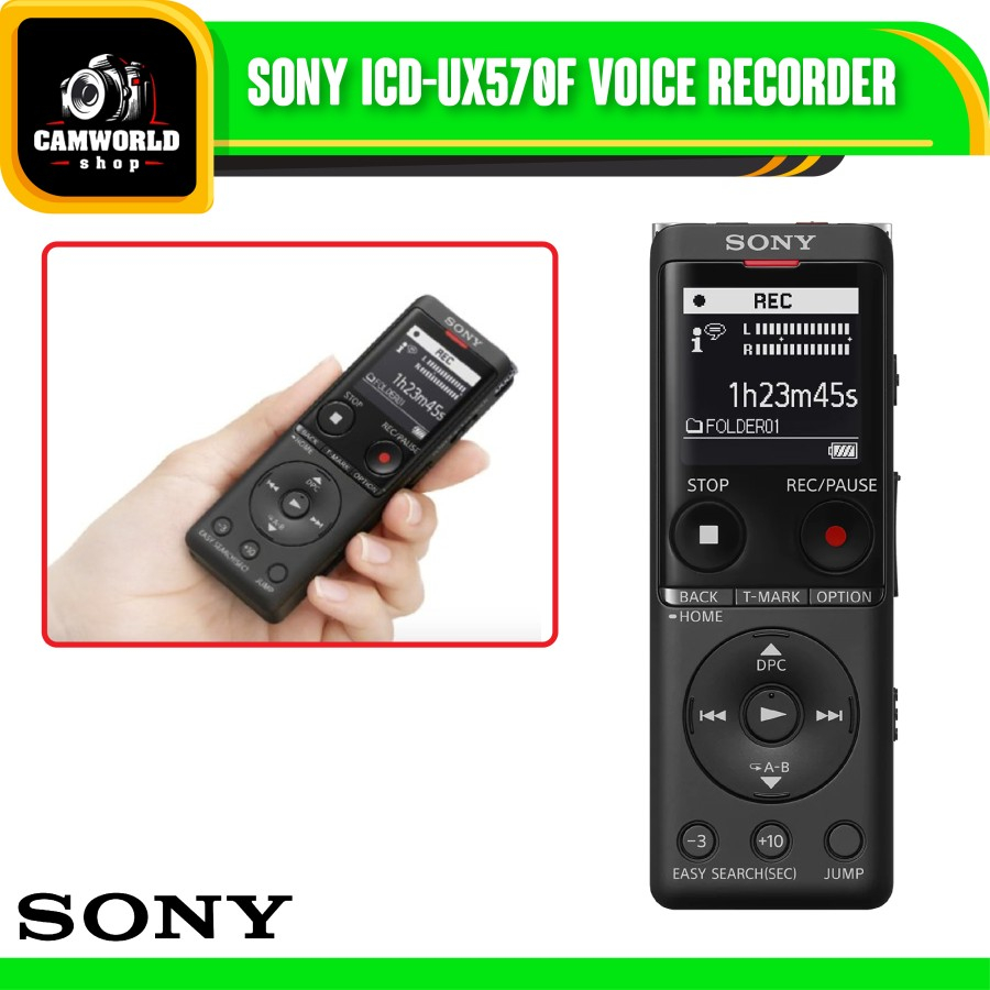 SONY ICD-UX570F Digital Voice Recorder / ICD UX570F / UX570 / UX-570