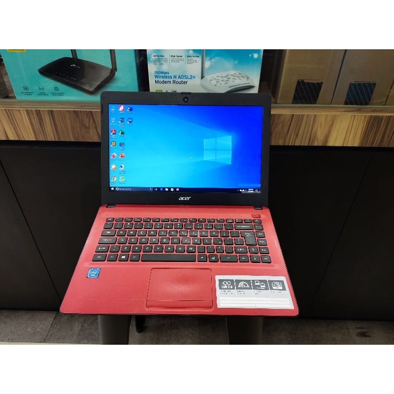 Promo termurah laptop acer 1jtan 14inch Hardisk 500GB ada kamera Zoom kuliah kerja sekolahan siap pakai