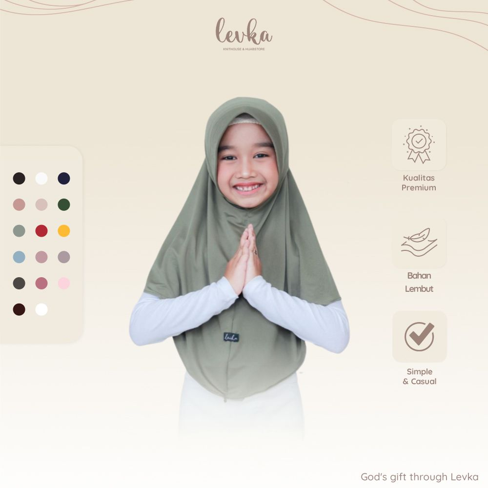 HIJAB INSTAN PENGUIN ANAK JERSEY PREMIUM BERGO HARIAN KERUDUNG SEKOLAH ANAK TANGGUNG 5-17 TH