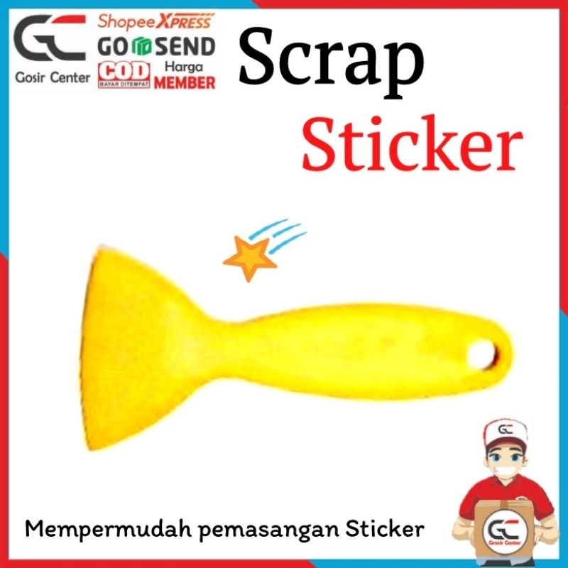 

CX1G | Scrap rakel kaca sticker PANJANG | ZM