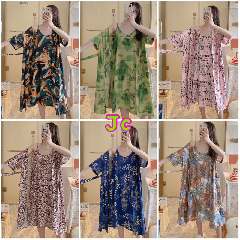 JC- Set Daster Kimono 2in1 Import / Daster Kimono Premium Wanita Import / Kimono Set Wanita Korea Murah