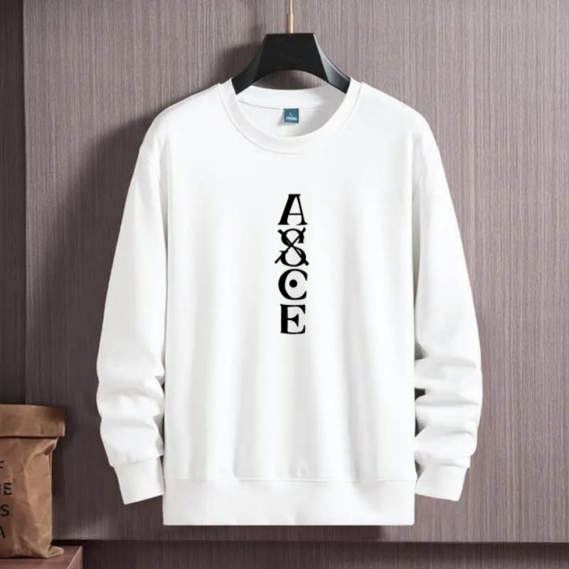 Sweater pria atasan lengan panjang baju kaos pria baju cowok ASCE