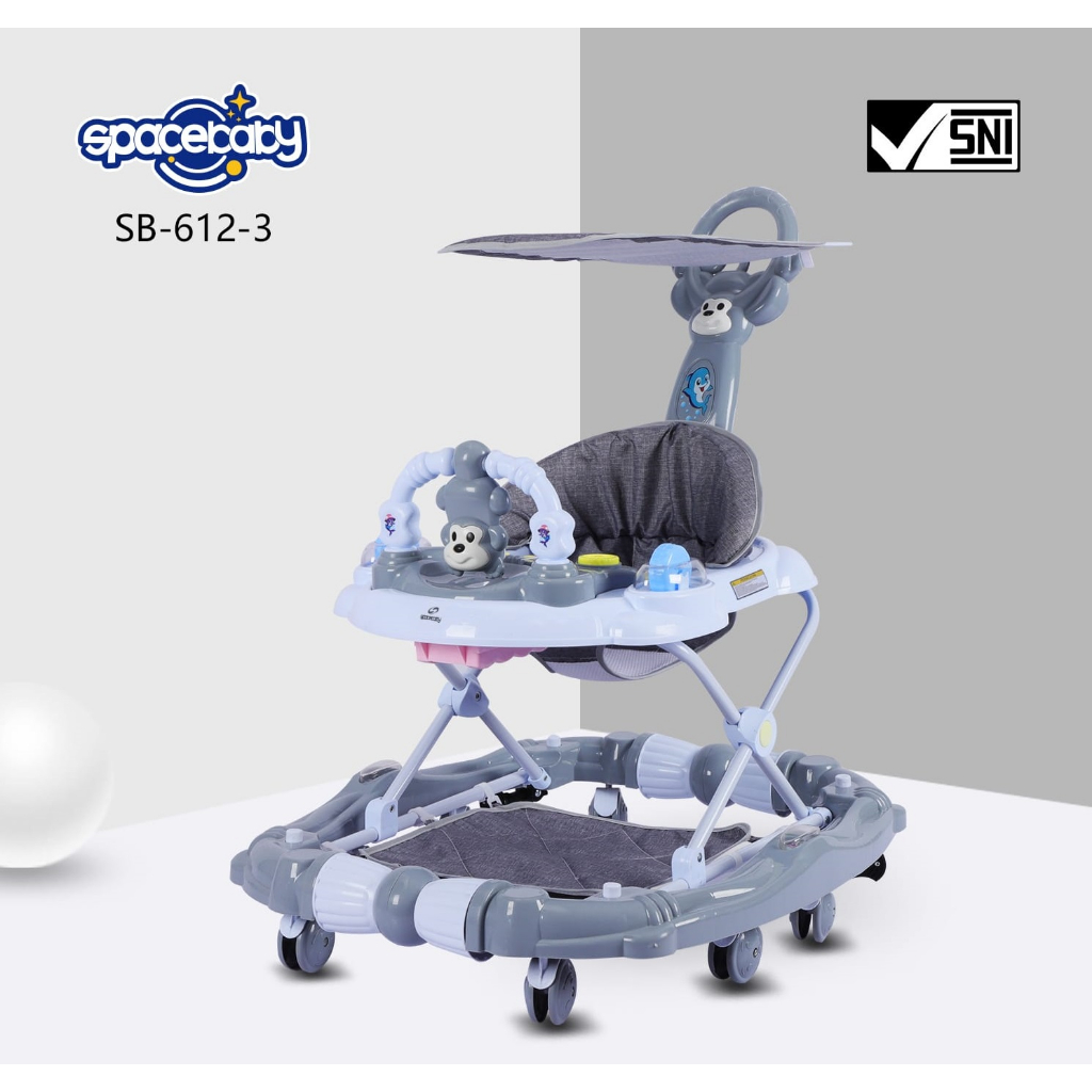 Baby Walker Space Baby By Pacific SB - 139, SB 612-3 &amp; SB 618-3 Alat bantu Jalan Anak