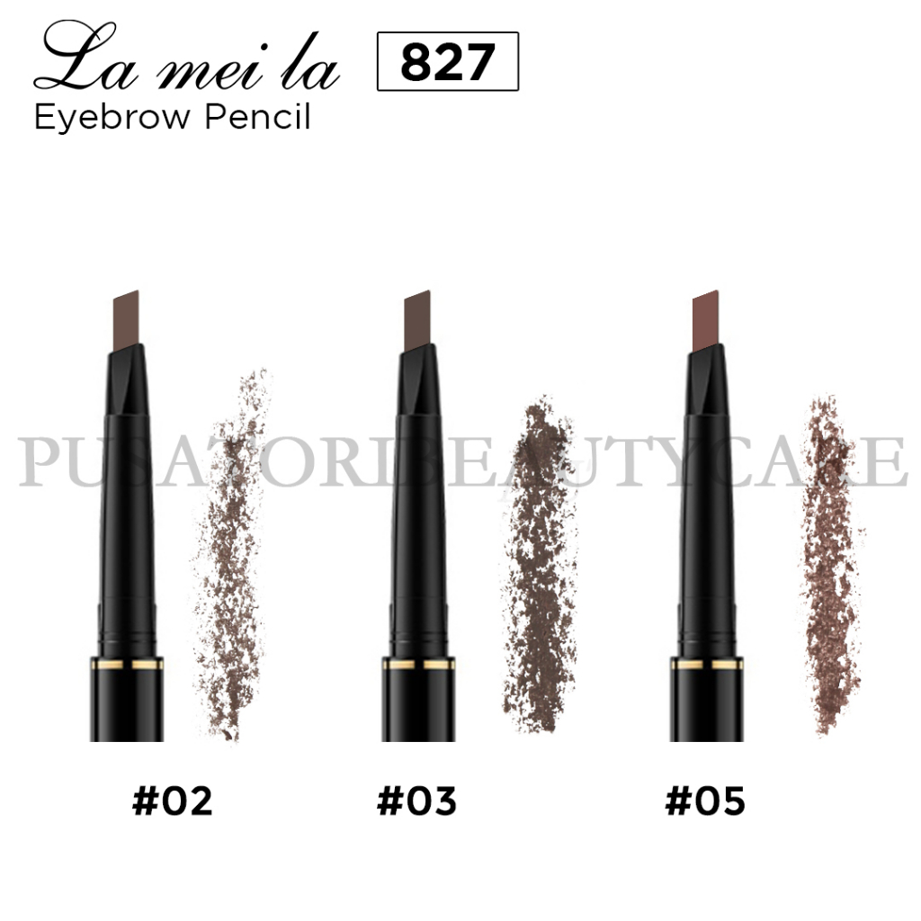 LAMEILA 827 Eyebrow Pencil Multi Effect Stereo Waterproof Pinsil Alis