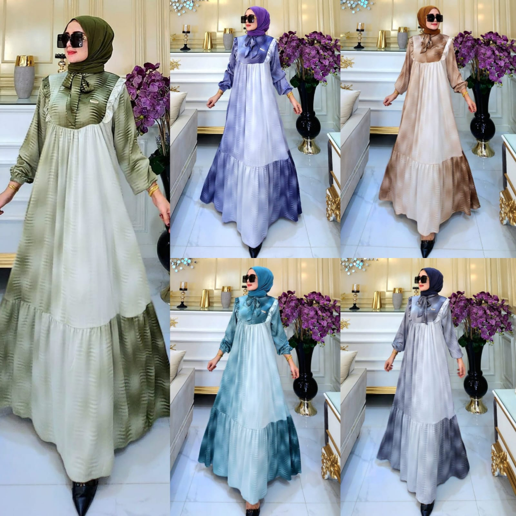 Mutiara Dress| Dress Premium Armany Gradasi by BF Label @bf_label dress murah