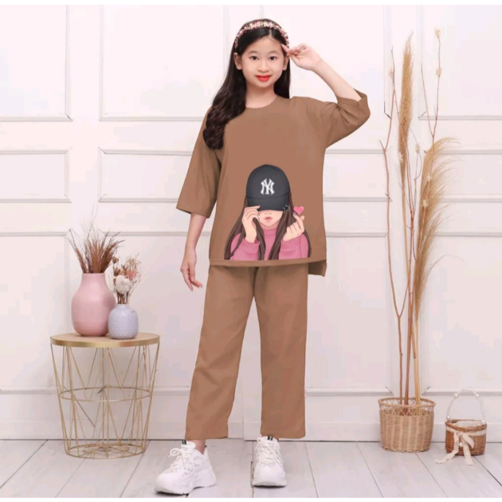 Loverfashion Setelan Anak Topi girl