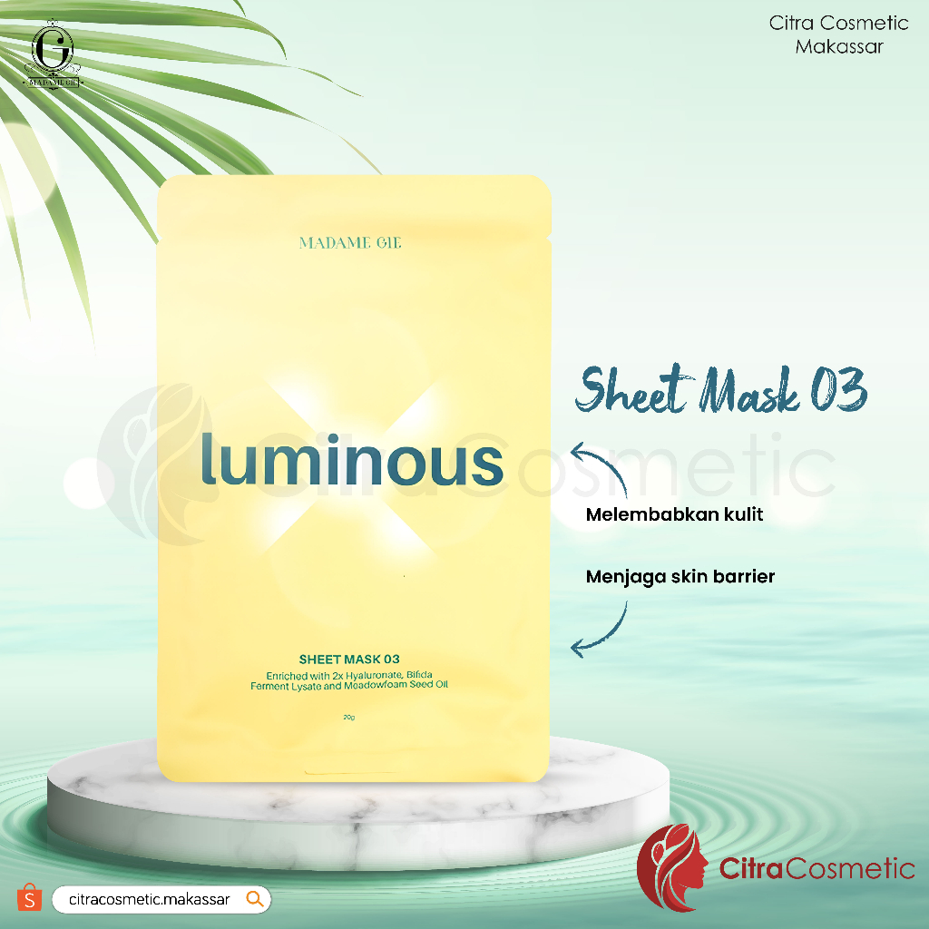 Madame Gie Luminous Sheet Mask Series