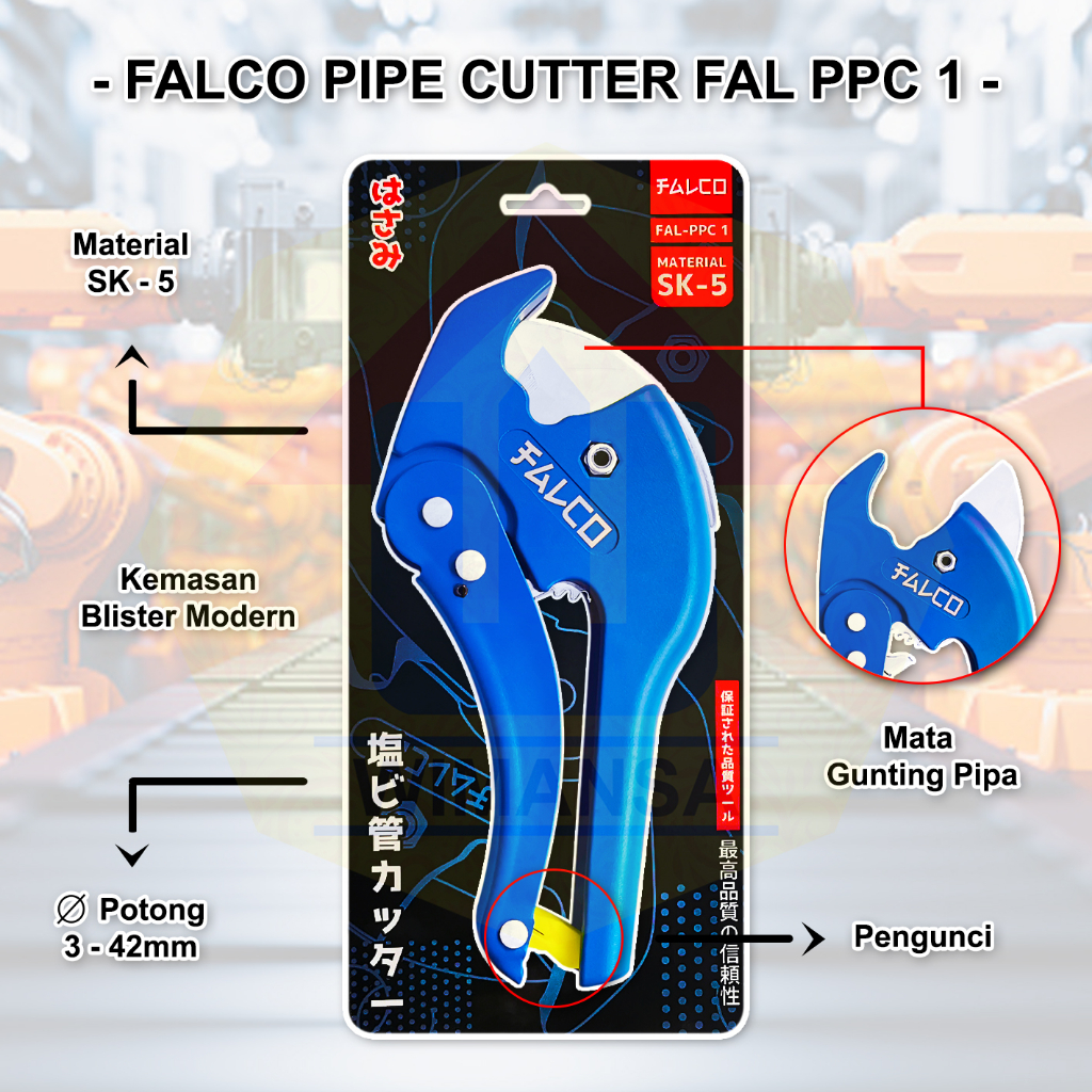 

FALCO PIPE CUTTER FAL-PPC 1 - GUNTING PIPA