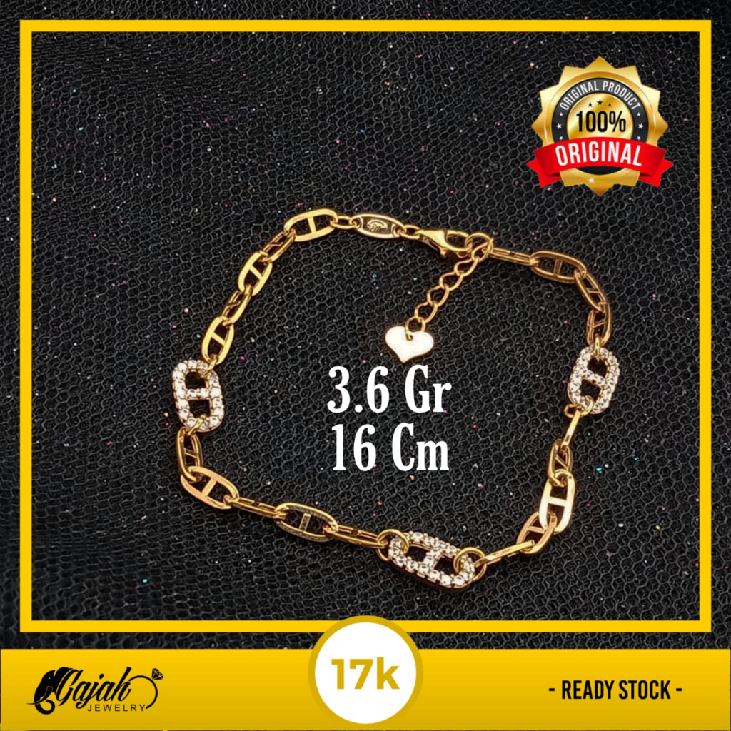 Gelang Emas 17K - 3.6 Gr Kadar 750 - 5201