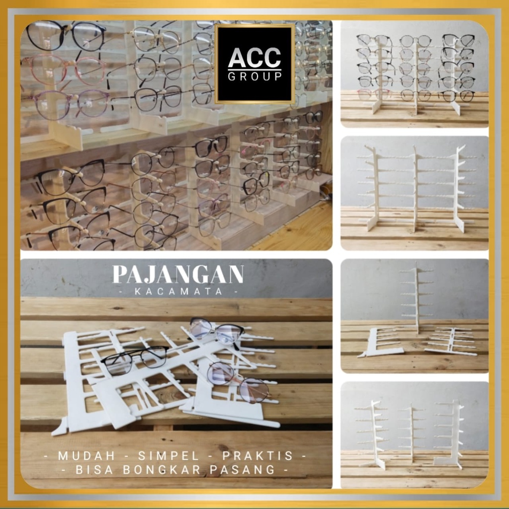 NEW PAJANGAN DISPLAY KACAMATA BAHAN PLASTIK 6 SUSUN - SPRING STYLE