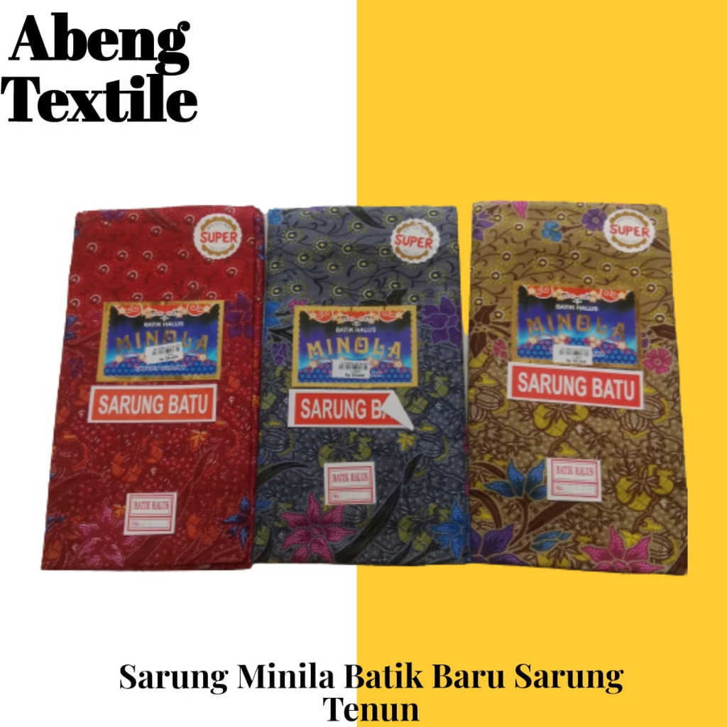 Sarung Minola Batik Batu Sarung Tenun