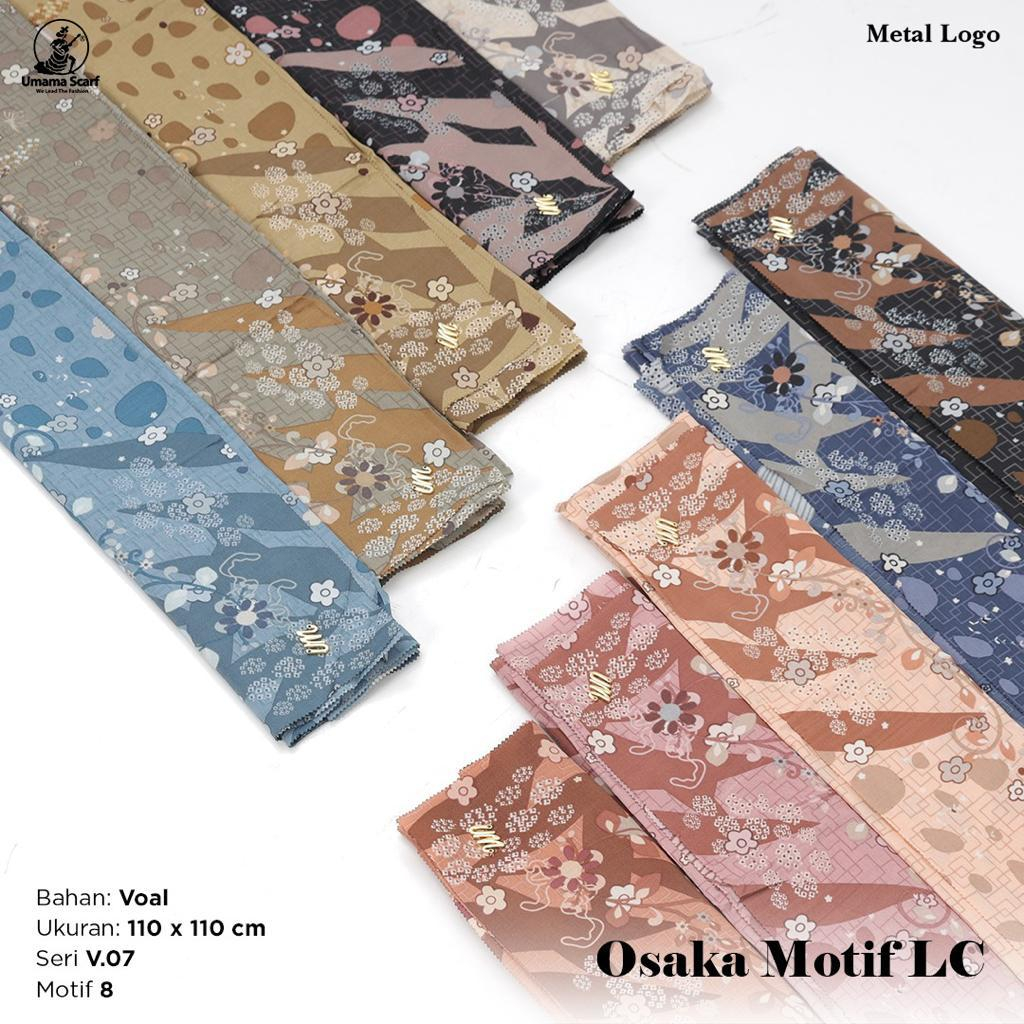 Hijab Segiempat Basic Voal Osaka Motif Kerudung Segiempat Original by Umama Termurah dan Terlaris Nayla Hija'b