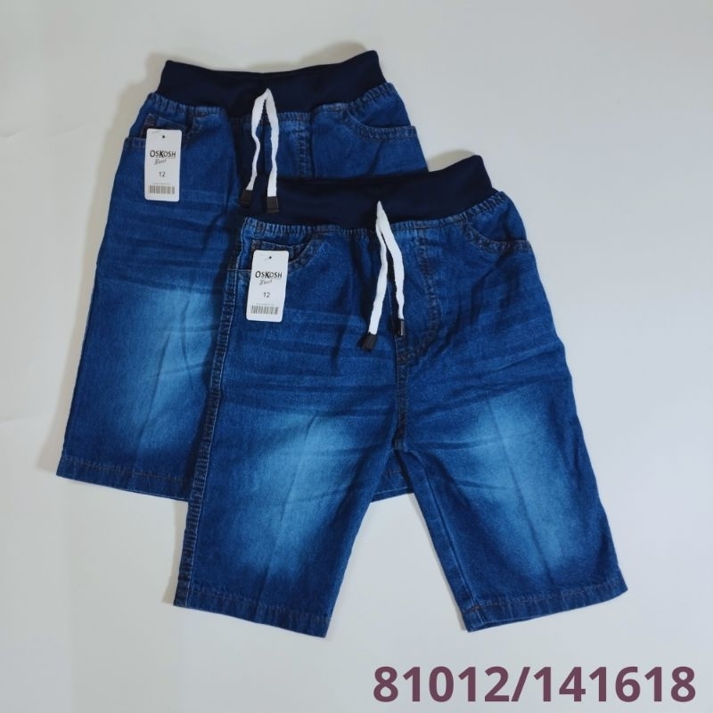 Jeans Anak Pendek Rib 4-10 Tahun