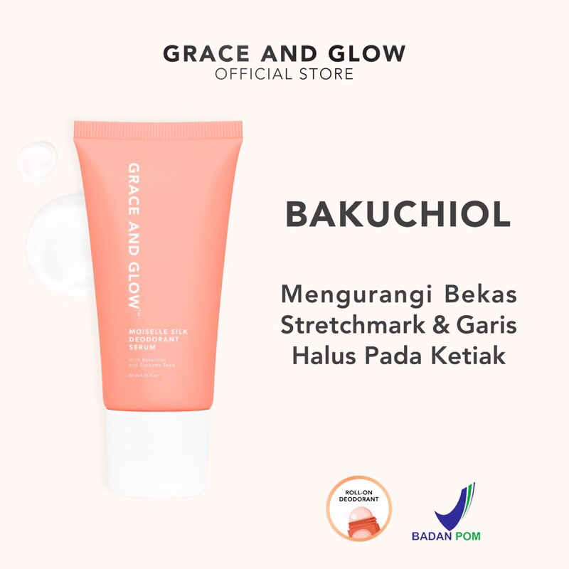 Grace And Glow Moiselle Silk Deodorant With Bakuchiol And Sabi White