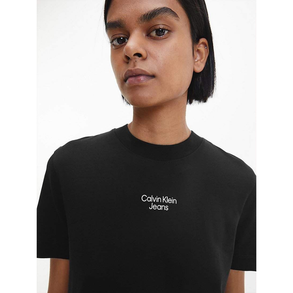 Calvin Klein Jeans Stacked Logo T-Shirt Dress