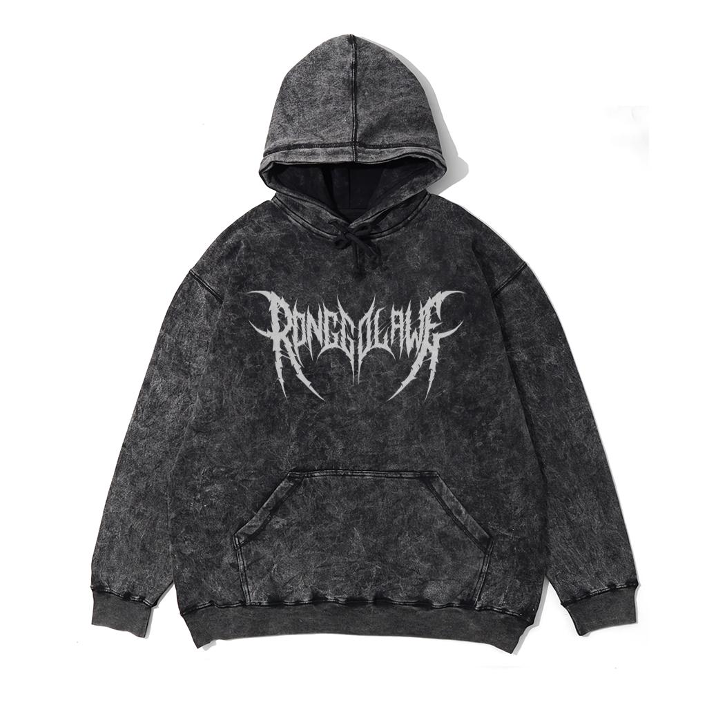 HOODIE PRIA SANDWASH  METAL WASED GREY MOTIF RIP XXX TERBARU KEKINIAN