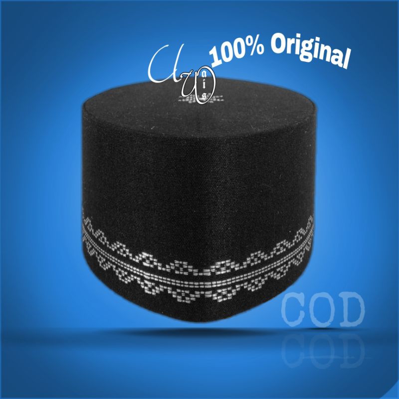 Peci kopiah songkok hitam silver peci motif kaki ombak dewasa dan anak kualitas terjamin