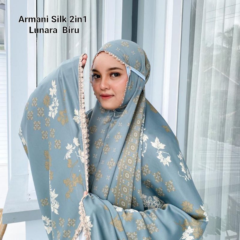 Mukena Armani Silk Lunara 2in1 Jumbo