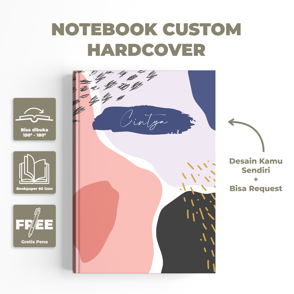 

notebook custom estetik / estetik / notebook abstralk / notebook kekinian / notebook hadiah / notebook lucu / notebook unik / notebook murah