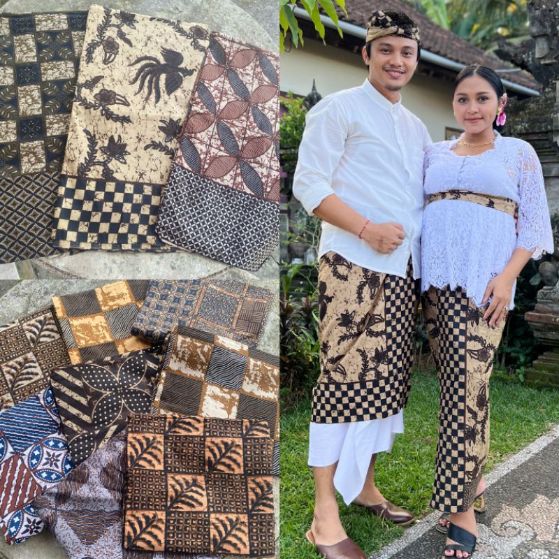 Kebaya Bali By Ani Set Couple Batik Indigo