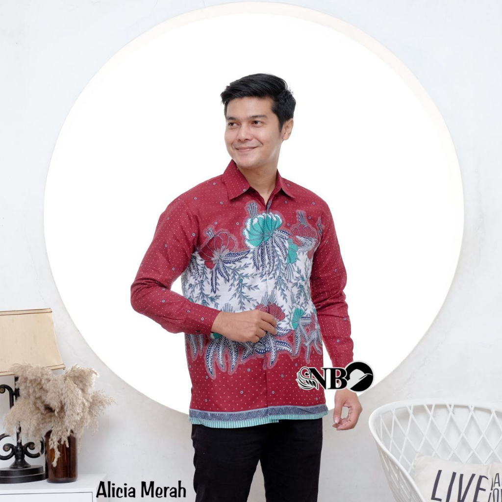 Batik Pekalongan Lengan Panjang Bahan Katun Size M L XL XXL