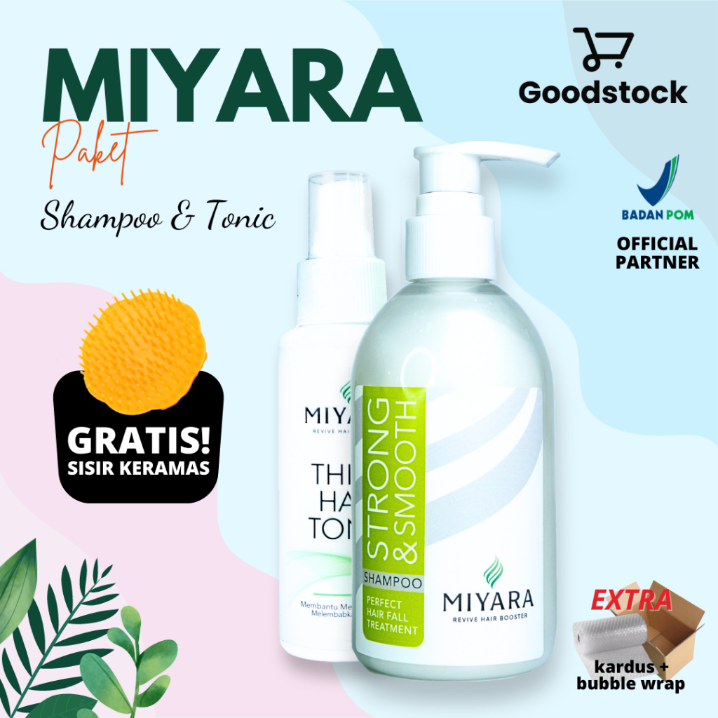 Goodstock Paket Hemat Miyara Hair Tonic + shampo
