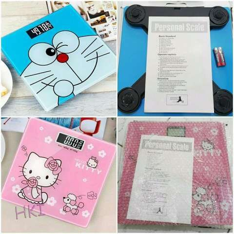 [GROSIR] TIMBANGAN BERAT BADAN DIGITAL LCD KARAKTER DORAEMON HELLO KITTY HELLOKITTY 180KG 180 KG BODY WEIGHT SCALE MULTIFUNGSI SERBAGUNA